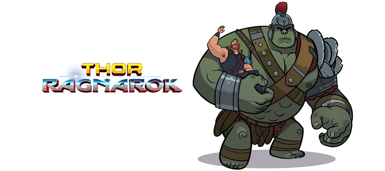 Thor Ragnarok fan art avec hulk et thor