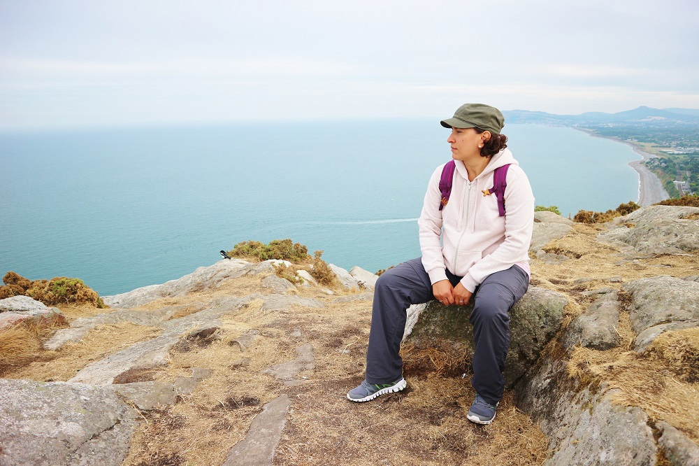 vue depuis la colline de Killiney en irlande